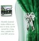 St. Patricks Day Ribbon Wired, Glitter Shamrock Green Truck Fabric Ribbons Gift Wrapping DIY Craft Wreath